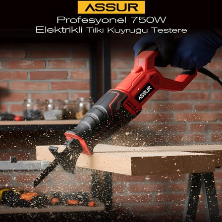 Kırmızı Tilki Kuyruğu Elektrikli Testere 230V 0-2800 Rpm ASR-616
