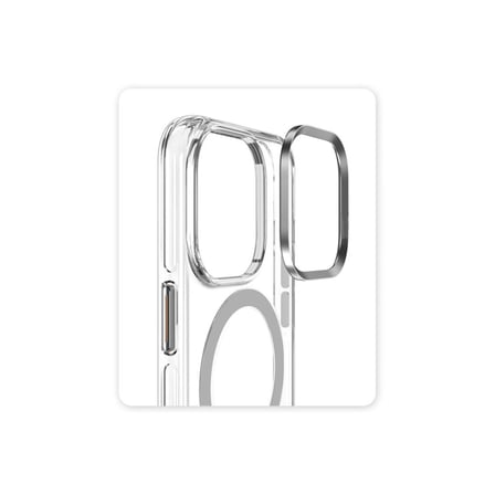 Joko Apple Uyumlu İphone 15 Pro Kılıf Crystal Magsafe Kapak - Şeffaf