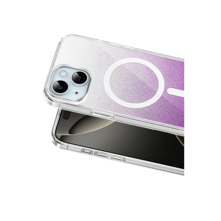 Onegif Apple İphone 15 Sora Simli Magsafe Kapak - Mor
