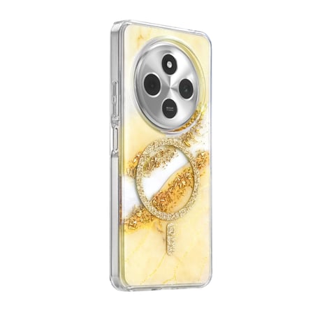 Onegif Xiaomi Uyumlu Redmi 14c Lotus Simli Magsafe Kapak - Gümüş