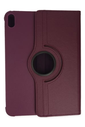Apple iPad 2025 10.9 10.Nesil (A16) Kılıf 360 Tablet Deri Kılıf - Mürdüm