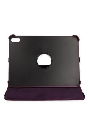 Apple iPad 2025 10.9 10.Nesil (A16) Kılıf 360 Tablet Deri Kılıf - Mürdüm