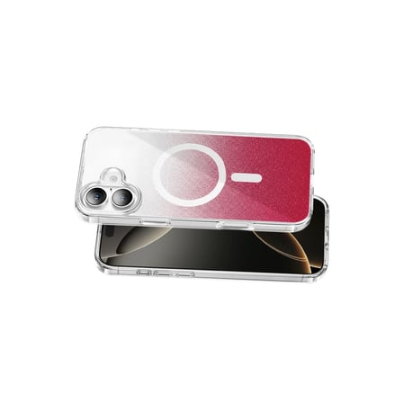Onegif Apple İphone 16 Sora Simli Magsafe Kapak - Kırmızı