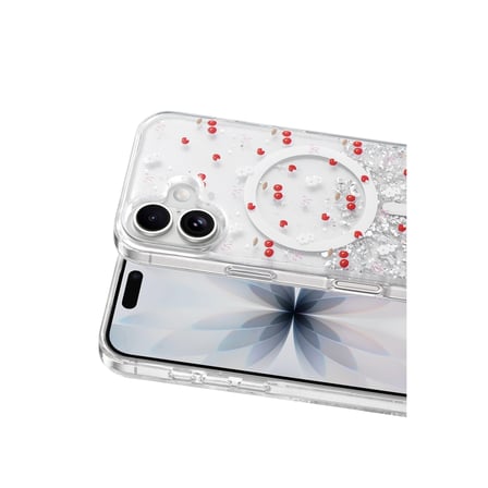 Onegif Apple İphone 17 Misk Simli Magsafe Kapak - Desen 5