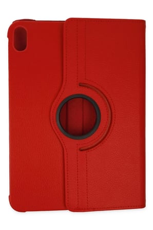 Apple iPad 2025 10.9 10.Nesil (A16) Kılıf 360 Tablet Deri Kılıf - Kırmızı