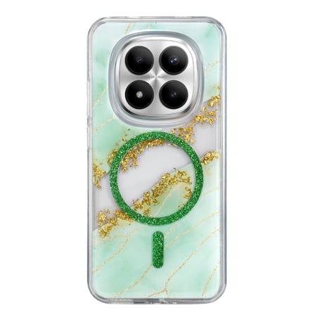 Onegif Xiaomi Redmi Note 15 Pro 4g Lotus Simli Magsafe Kapak - Yeşil