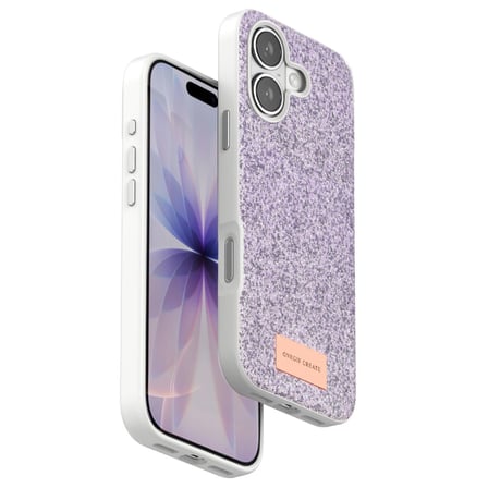 Onegif Apple Uyumlu İphone 17 Bright Simli Kapak - Lila