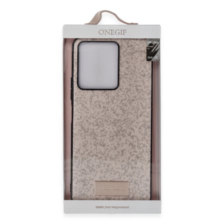 Onegif Xiaomi Uyumlu Redmi 13c Bright Simli Kapak - Gold