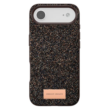Onegif Apple İphone 17 Air Bright Simli Kapak - Gold