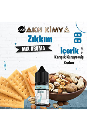 Zıkım Mix Aroma Karışık Kuruyemiş Kraker Gıda Aroması 10 ml