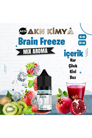Brain Freeze Naked Mix Aroma Nar Çilek Kiwi Buz Gıda Aroması 10 ml