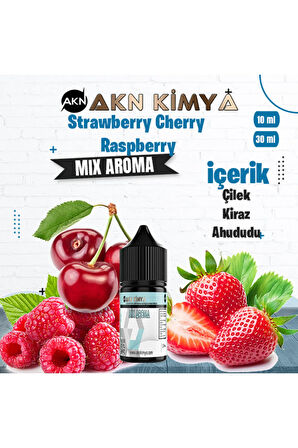 Strawberry Cherry Raspberry Mix Aroma Çilek Kiraz Ahududu Gıda Aroması 10 ml