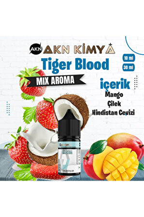 Tiger Blood Mix Aroma Mango Çilek Hindistan Cevizi Gıda Aroması 10 ml