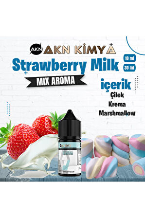Strawberry Milk Mix Aroma Çilek Süt Gıda Aroması 10 ml