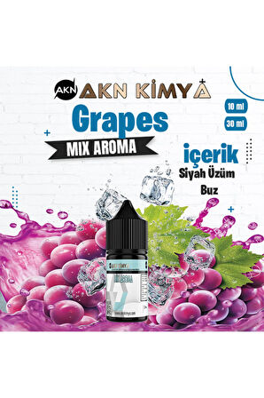 Grapes Mix Aroma Siyah Üzüm Buz Gıda Aroması 10 ml