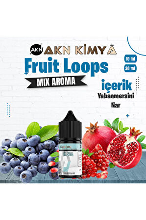 Fruit Loops Mix Aroma Yabanmersini Nar Gıda Aroması 10 ml
