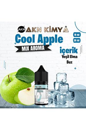 Cool Apple Mix Aroma Yeşil Elma Buz Gıda Aroması 10 ml