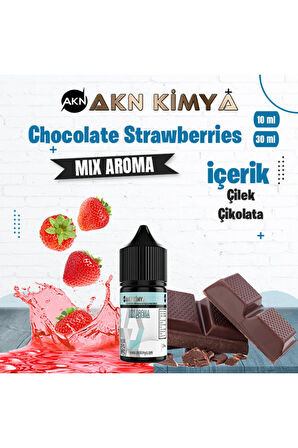 Chocolate Strawberries Mix Aroma Çilek Çikolata Gıda Aroması 10 ml