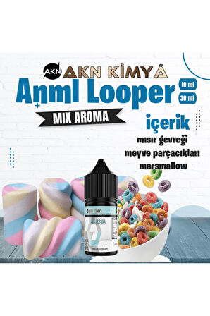 Anml Looper Mix Aroma Meyveli Mısır Gevreği Gıda Aroması 10 ml