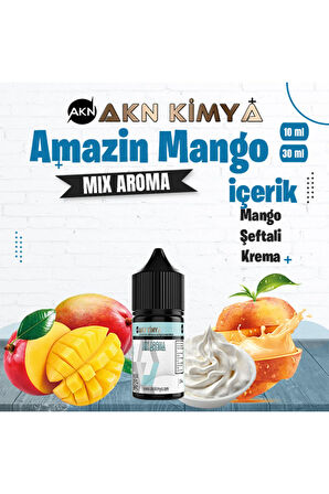 Amazin Mango Mix Aroma Mango Şeftali Gıda Aroması 10 ml