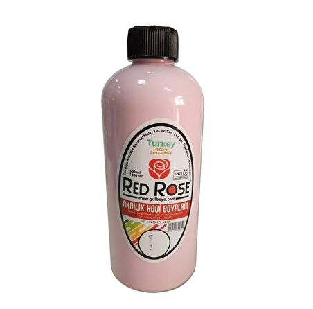 Akrilik Hobi Boyası Redrose 10 Renk  varyant 500ml