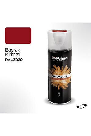 POLİSAN SPREY BOYA AKRİLİK BAYRAK KIRMIZI RAL 3020