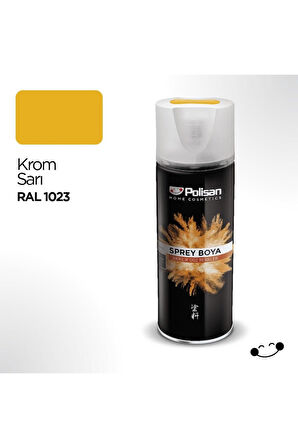 POLİSAN SPREY BOYA AKRİLİK KROM SARI RAL 1023