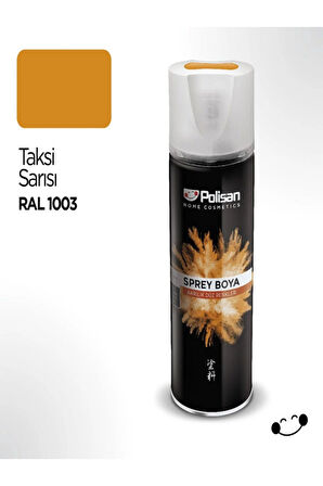 Sprey Akrilik Düz Renkler Parlak Taksi Sarısı Ral-1003 400ml