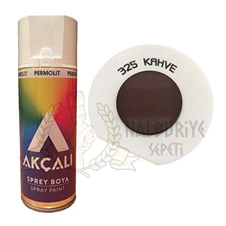 Akçalı Akrilik Sprey Boya KAHVE 400 ml - RAL8016 - 325