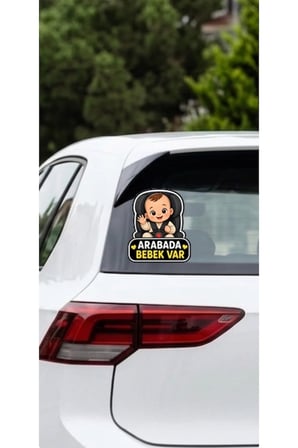 Koç stüdyo Arabada Bebek Var Oto sticker 15x15