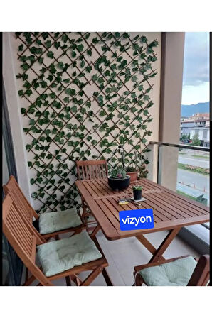 yapay çit 60x300 cm ,açılır kapanır Ahşap Dekoratif Bahçe duvar çıtı 2 adet