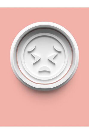 Emoji Surat İfadesi Kurabiye Kalıbı Ve Şeker Hamuru Kalıbı