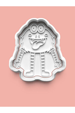 Sevimli Canavar Figürü Kurabiye Kalıbı Ve Şeker Hamuru Kalıbı