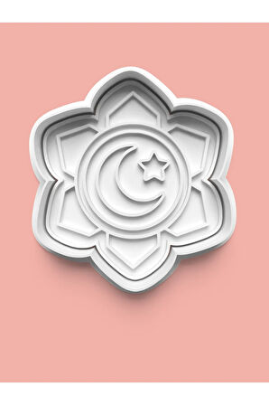 Ay Yıldız Temalı Kurabiye Kalıbı Ve Şeker Hamuru Kalıbı