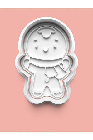 Minik Kurabiye Adamı Figürü Kurabiye Kalıbı Ve Şeker Hamuru Kalıbı