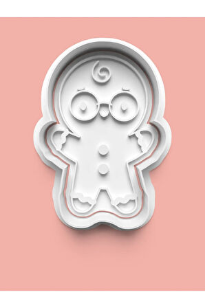 Zencefilli Kurabiye Adam Kurabiye Kalıbı Ve Şeker Hamuru Kalıbı 4'lü set