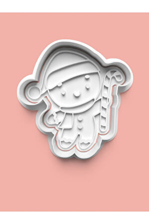 Zencefilli Kurabiye Adam Kurabiye Kalıbı Ve Şeker Hamuru Kalıbı 4'lü set