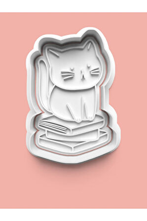 Sevimli Kedicik Kurabiye Kalıbı Ve Şeker Hamuru Kalıbı