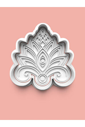 Lotus Mandala Kurabiye Kalıbı Ve Şeker Hamuru Kalıbı