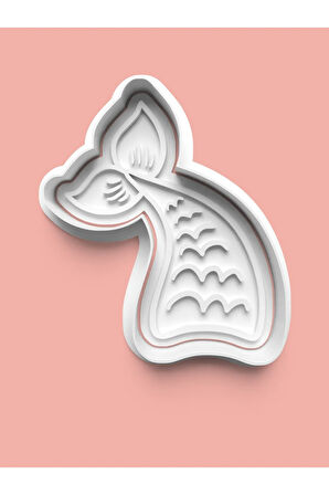 Deniz Kızı Kurabiye Kalıbı Ve Şeker Hamuru Kalıbı 4'lü set