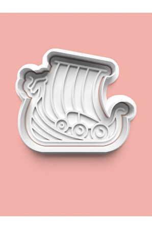 Viking Gemisi Kurabiye Kalıbı Ve Şeker Hamuru Kalıbı