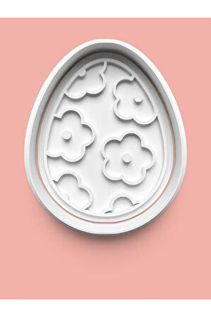 Desenli Yumurta Kurabiye Kalıbı Ve Şeker Hamuru Kalıbı