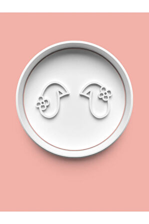 Sevimli Tavşan Kulakları Kurabiye Kalıbı Ve Şeker Hamuru Kalıbı