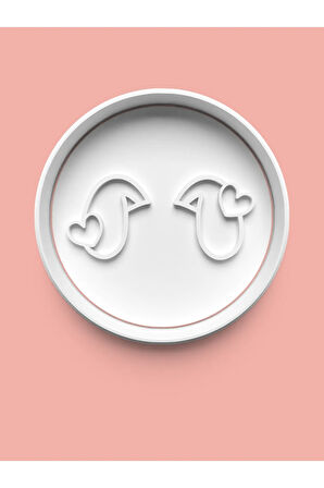 Kalpli Tavşan Kulakları Kurabiye Kalıbı Ve Şeker Hamuru Kalıbı