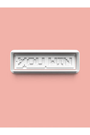 You Win Oyun Sloganı Kurabiye Kalıbı Ve Şeker Hamuru Kalıbı