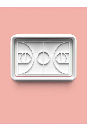 Basketbol Sahası Kurabiye Kalıbı Ve Şeker Hamuru Kalıbı