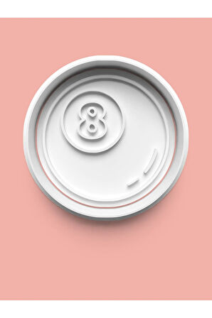 Bilardo Topu 8 Numara Kurabiye Kalıbı Ve Şeker Hamuru Kalıbı