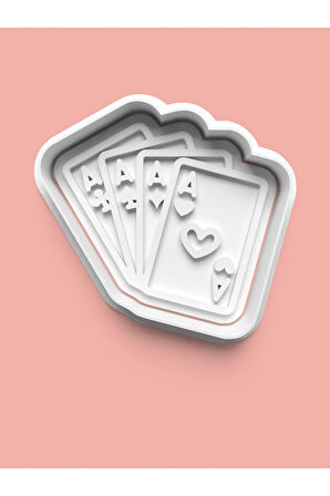 As Kartlar Kurabiye Kalıbı Ve Şeker Hamuru Kalıbı