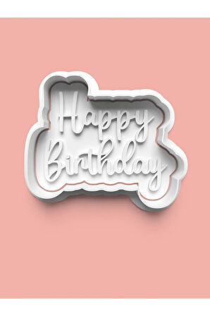 Happy Birthday Kurabiye Kalıbı Ve Şeker Hamuru Kalıbı