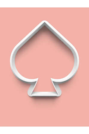 İskambil Kartları Maça Figürü Kurabiye Kalıbı Ve Şeker Hamuru Kalıbı 0431-1